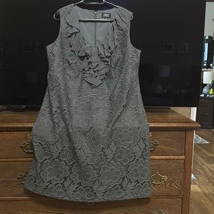 Lacy short sleeve dress.